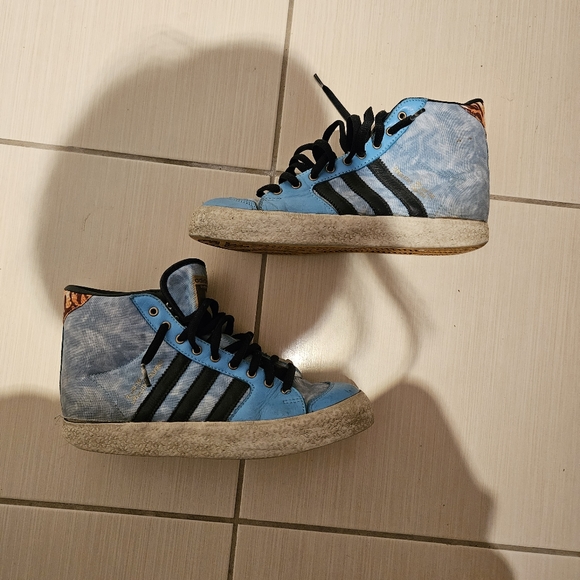 Adidas x WeSC Dakota Sneaker, Limited Editin Collab, Blue Tie Dye, Size 7.5 - Picture 2 of 6
